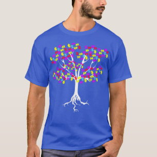Baum Autismus Bewusstsein Monat Funny ASD Supp T-Shirt