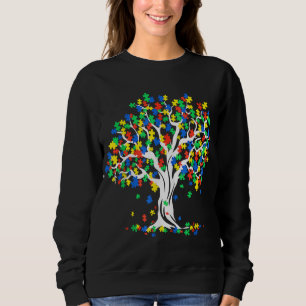 Baum Autismus Bewusstsein Monat T-Shirt Funny ASD Sweatshirt