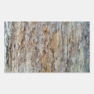 Baum Bark Textur Detail Rechteckiger Aufkleber