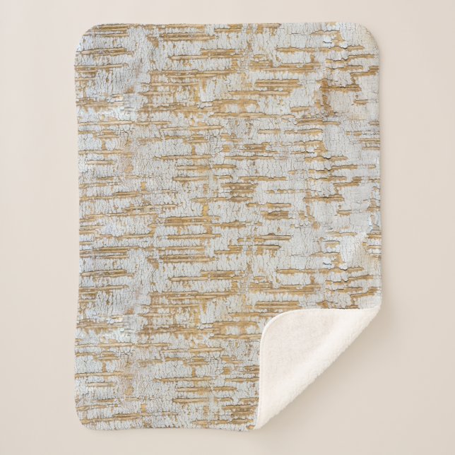 Baum-Barken-abstraktes natürliches Muster Sherpadecke (Vorderseite)