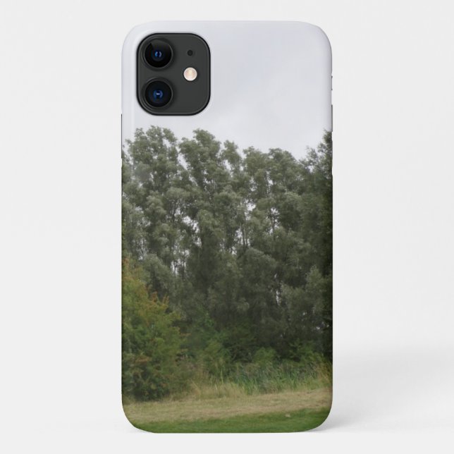 Baum-Baum-Landschaft iPhone Case (Rückseite)