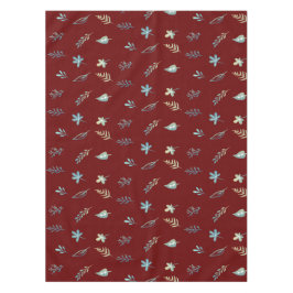 Baum-Blätter botanisch elegante Blue Aquarell Tischdecke