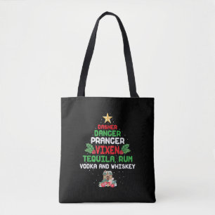 Baum-Dasher-Tänzer-Prancer-Vixen-Tequila-Whisky