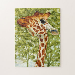 Baum-Deckel - Giraffe Puzzle