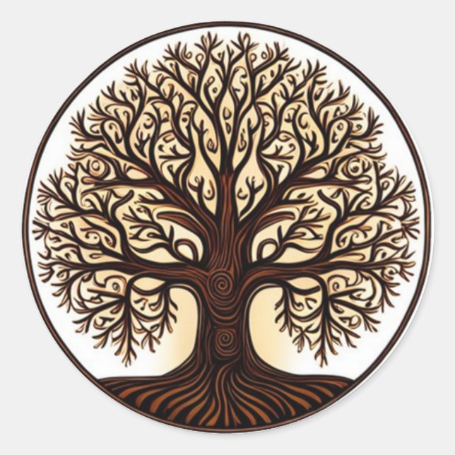 Baum der Aufkleber (Vorderseite)