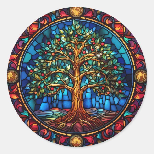 Baum der Aufkleber (Vorderseite)