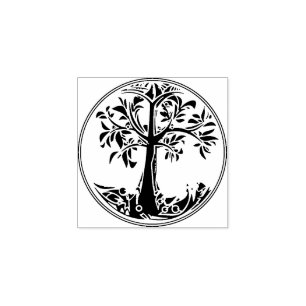 Baum der Briefmarke Gummistempel