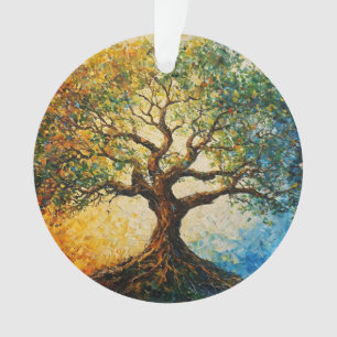 Baum der Erkenntnis - Ölmalerei Ornament
