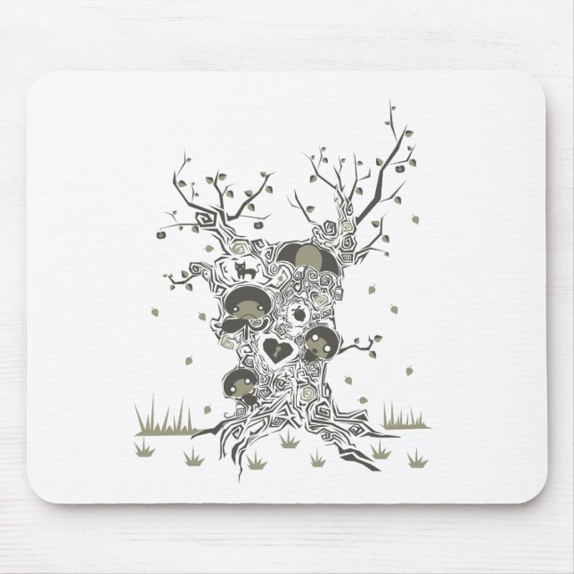 Baum der Fantasie Mousepad (Vorne)