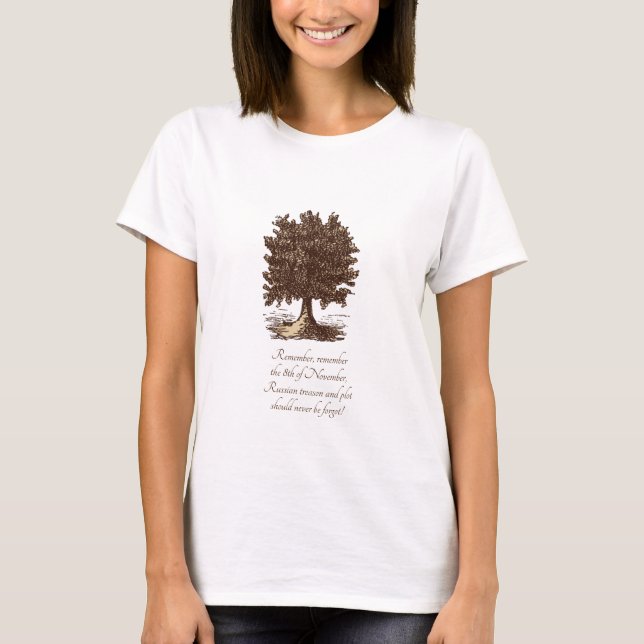 Baum der Freiheit Verrat & Komplott T-Shirt (Vorderseite)
