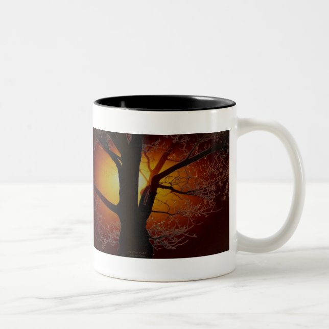 BAUM der Geschenkserie "LIFE Earth Day" Zweifarbige Tasse (Rechts)