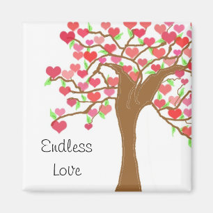 Baum der Herzen Endlose Liebe Magnet