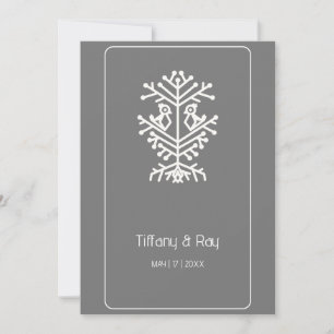 Baum der Hochzeit Einladung