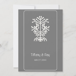 Baum der Hochzeit Einladung