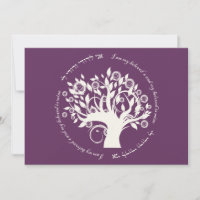 Baum der jüdischen Hochzeit Lila