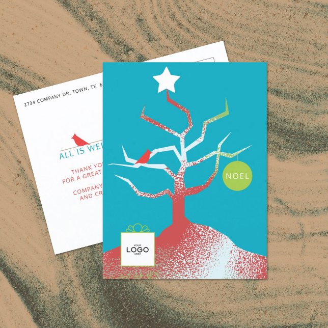 BAUM DER KUNST - Firmenfeiertag Postkarte (Von Creator hochgeladen)