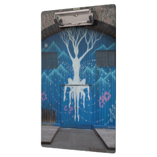 Baum der Leben-Graffiti Klemmbrett