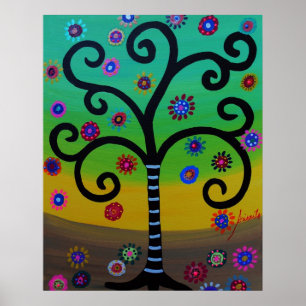 BAUM DER LEBEN-MALEREI POSTER