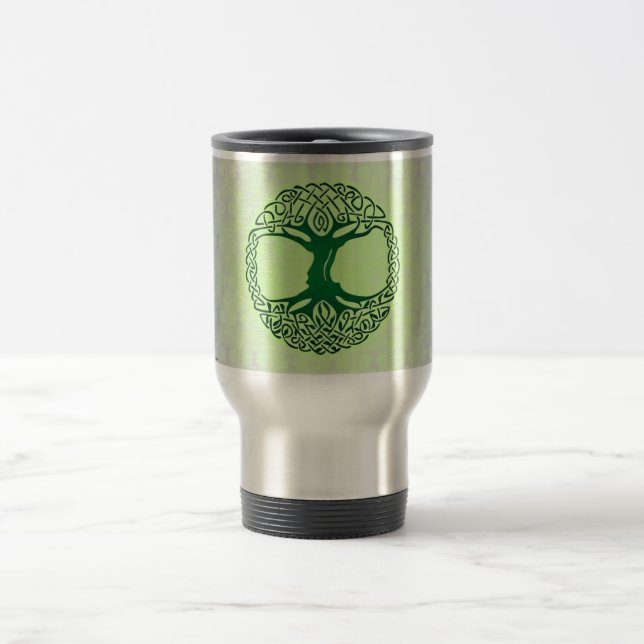 Baum der Lebenreise-Tasse Reisebecher (Mittel)