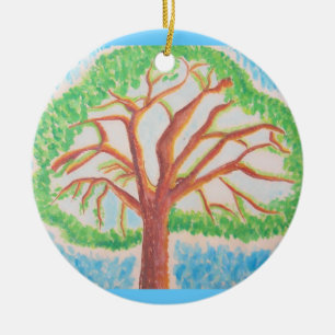 Baum der Lebenskreisverzierung Keramikornament