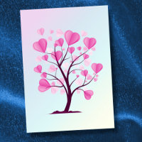 Baum der Liebe des Herzens Rosa Pastelfarben