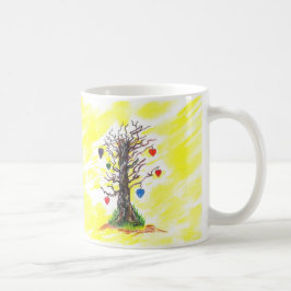Baum der Liebe-Gelb-Tasse Tasse
