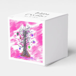 Baum der Liebe Rosa Gefälligkeit Geschenkschachtel