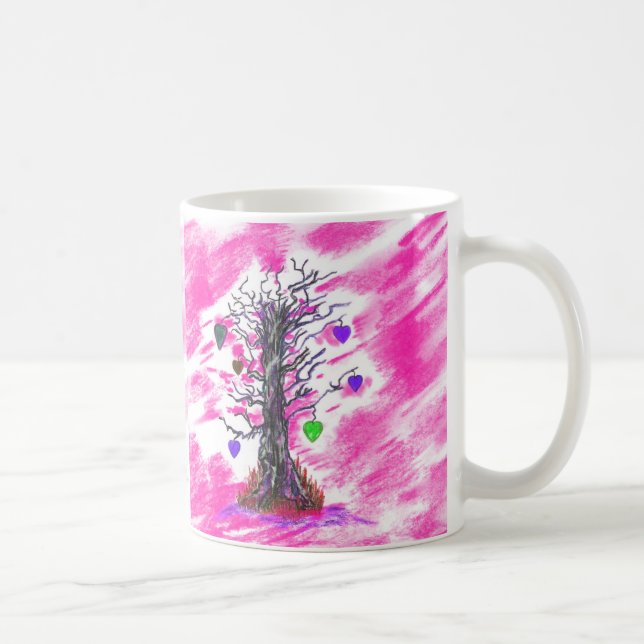 Baum der Liebe Rosa Tasse (Rechts)
