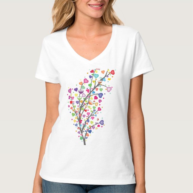 Baum der Liebe und Harmonie T-Shirt (Vorderseite)