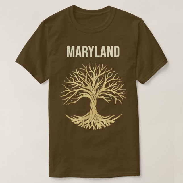 Baum der Stadt Maryland T-Shirt (Design vorne)