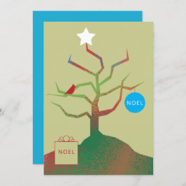 Baum der Weihnachtskarte Karte