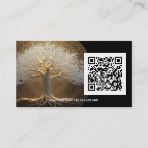 Baum des ewigen Lichts   Design Baum des Lebens Visitenkarte