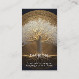 Baum des ewigen Lichts | Tree of Life Design Visitenkarte