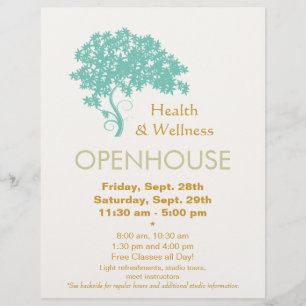 Baum des Flyers für ganzheitliche Gesundheit und W Flyer