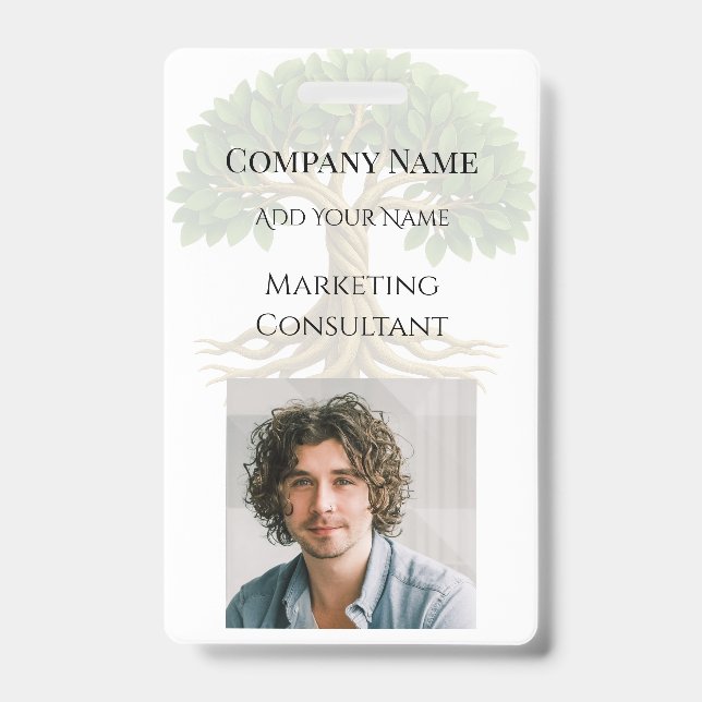 Baum des Fotos Lebensversicherungsfördernde Materi Ausweis (Vorderseite)