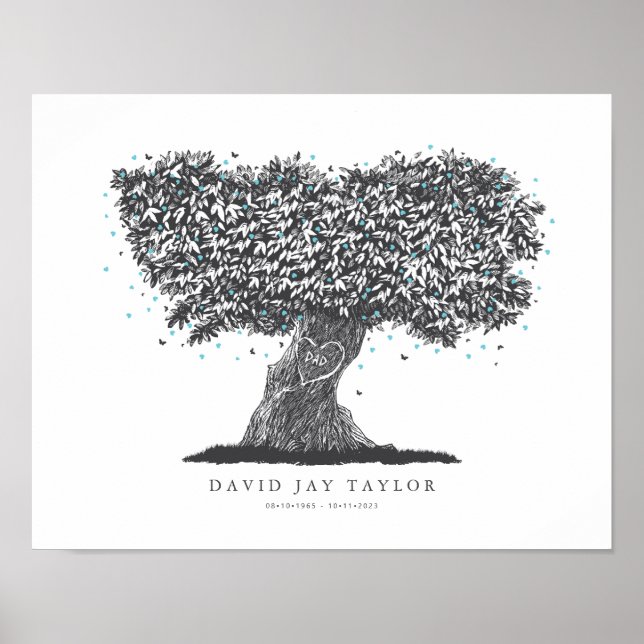 Baum des Gedenkens für den Verlust des Vaters Poster (Vorne)