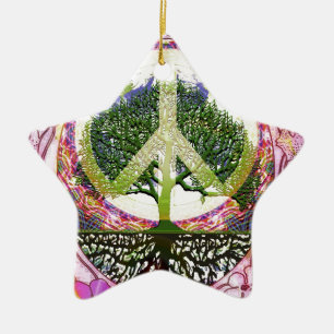 Baum des Leben-Atems des Lebens Keramik Ornament