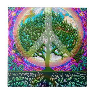 Baum des Leben-Friedens Fliese