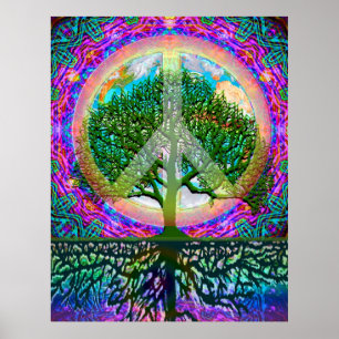 Baum des Leben-Friedens Poster