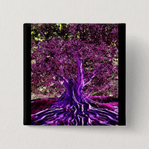 Baum des Leben-Herzens Button