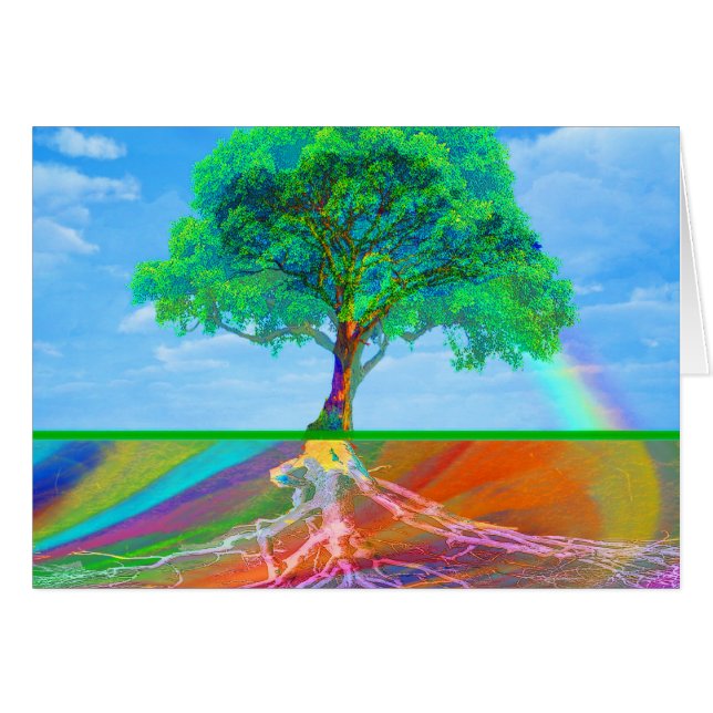 Baum des Leben-Regenbogens (Vorderseite (Horizontal))