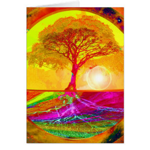 Baum des Leben-Sonnenaufgangs