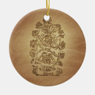 Baum des Leben-Wissens-Babylonian magischen Keramik Ornament