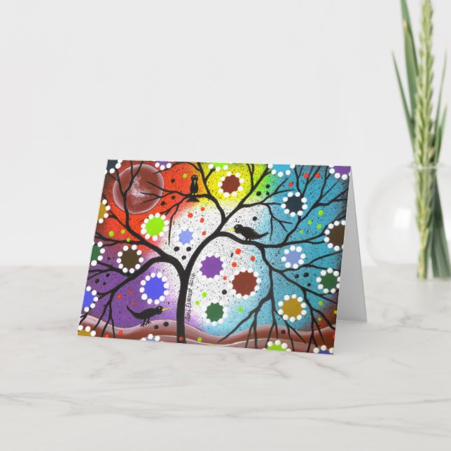 Baum des Lebens #22 durch Lori Everett Karte (Vorderseite)