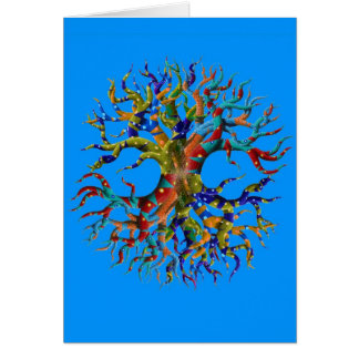 Baum des Lebens auf Blau