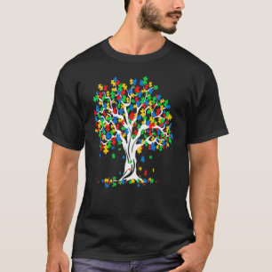 Baum des Lebens Autismus-Bewusstseinsmonat ASD Un T-Shirt