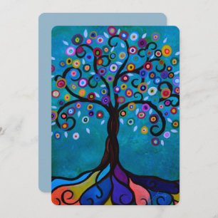 BAUM DES LEBENS BAR/BAT MITZVAH EINLADUNG