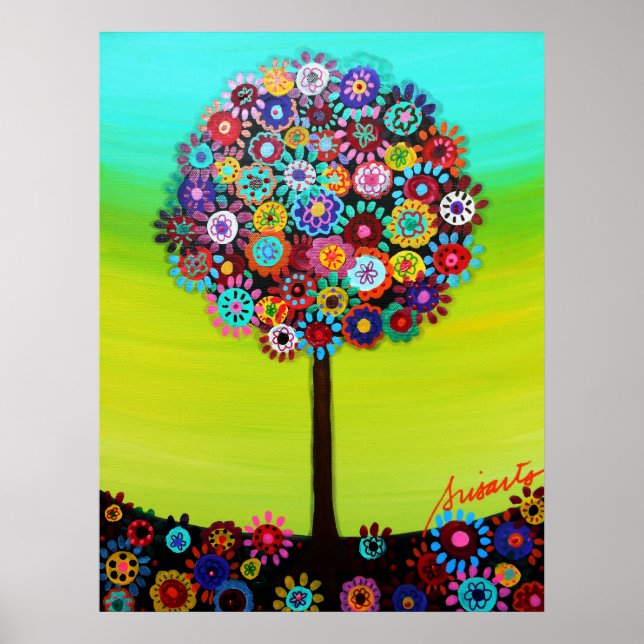 Baum des Lebens Bar Bat Mitzvah Poster (Vorne)