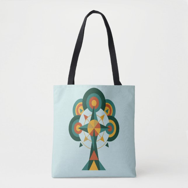 Baum des Lebens Boho-Mandala-Kunst (Vorderseite)