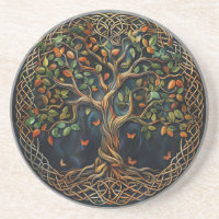 Baum des Lebens Celtic Sandstone Untersetzer